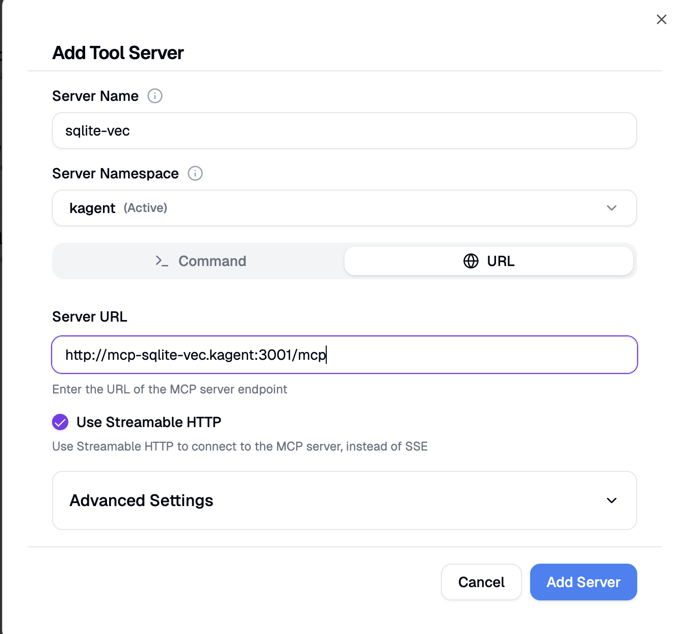 Add tool server add tool server